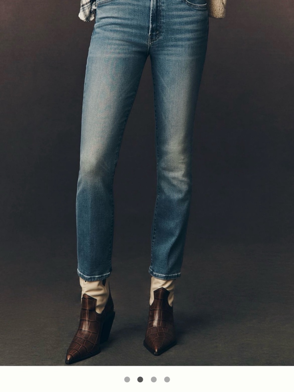 MOTHER the Insider Cropped bootcut Jeans NWT - Picture 2 of 6